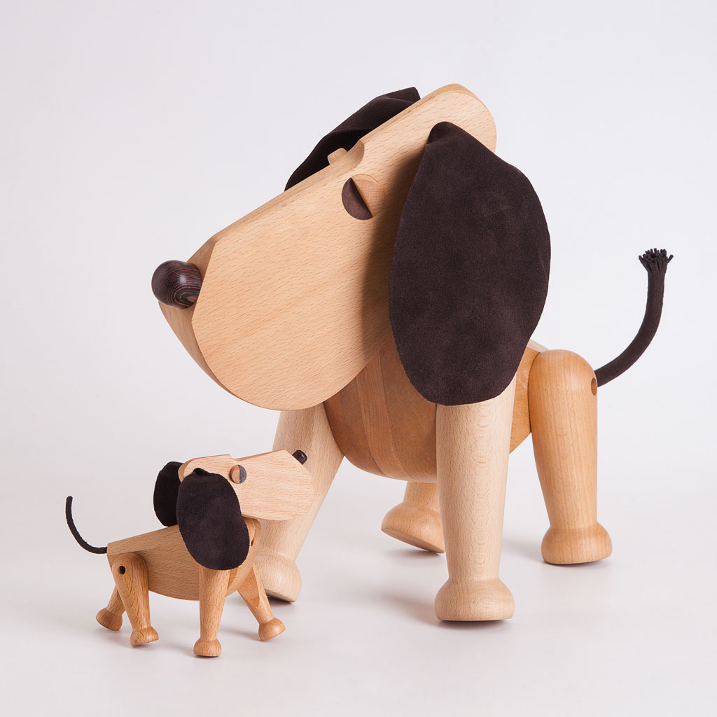 Architectmade - Oscar- Bobby- Rufus - Deko Hund aus Holz - 3 Varianten
