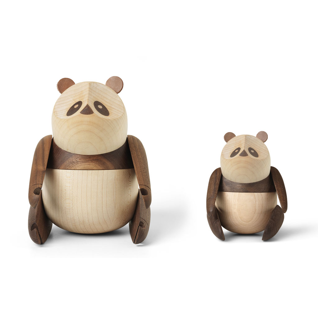 Architectmade - Panda - dekorative Pandafigur aus Holz in 2 Grössen