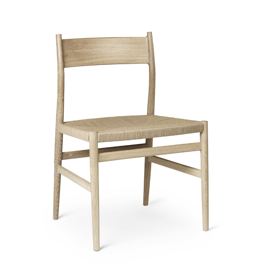 Brdr- Krüger - Arv Chair - klassischer Stuhl aus Holz mit Geflecht