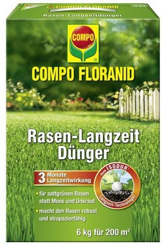 COMPO Floranid Rasen-Langzeitdünger 6 kg unter Compo