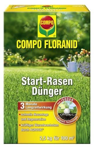 COMPO Floranid Start-Rasendünger 2-5 kg unter Compo