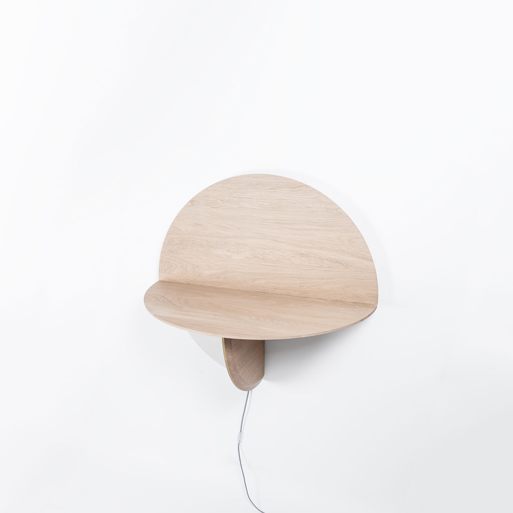 Drugeot Manufacture - Saturne - klappbarer Design Schreibtisch aus Eichenholz