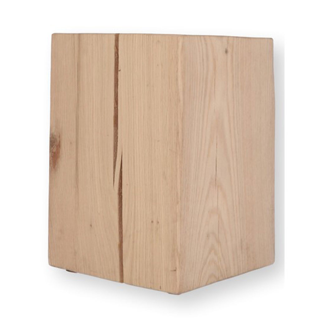 Jan Kurtz - Block - eckiger Baumstamm Hocker aus massivem Holz