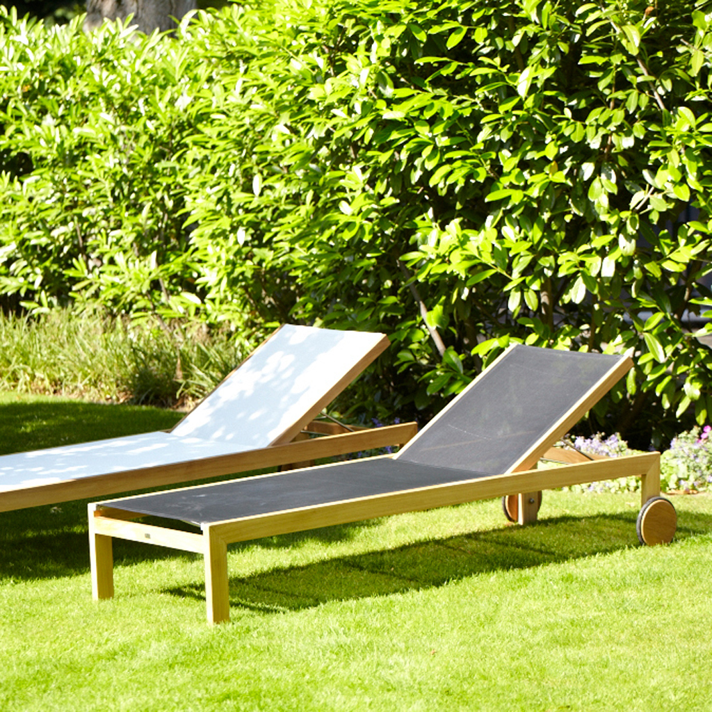 Jan Kurtz - Sonoma - Design-Sonnenliege aus Holz für Garten und Terrasse