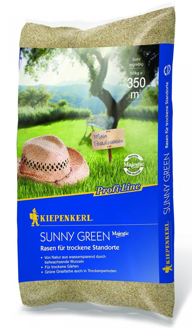 Kiepenkerl Profi Line Sunny Green Rasen für trockenen Boden 10 Kg
