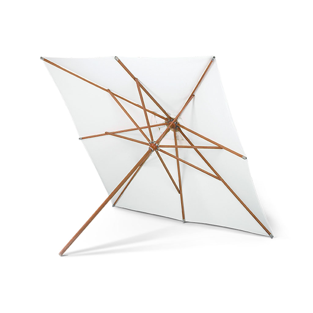 Skagerak - Messina - quadratischer Design Sonnenschirm in weiss - 3x3m