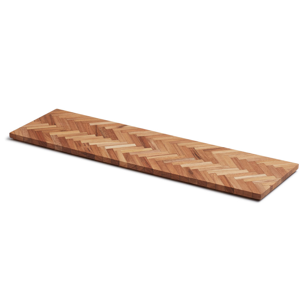 Skagerak - Sild Tray - langes Servierbrett aus Holz mit Fischgräten-Muster