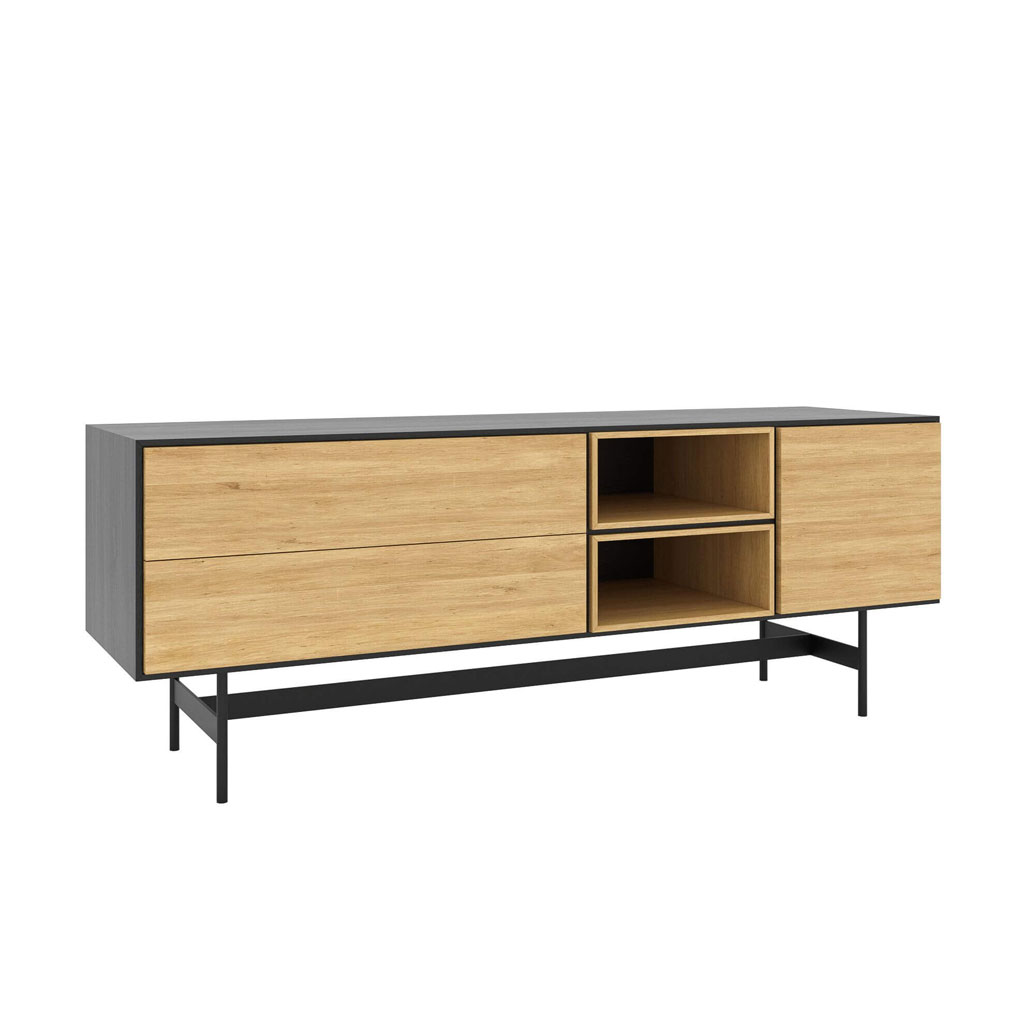 take me HOME - Maya lower - Sideboard im Materialmixaus Holz und Metall