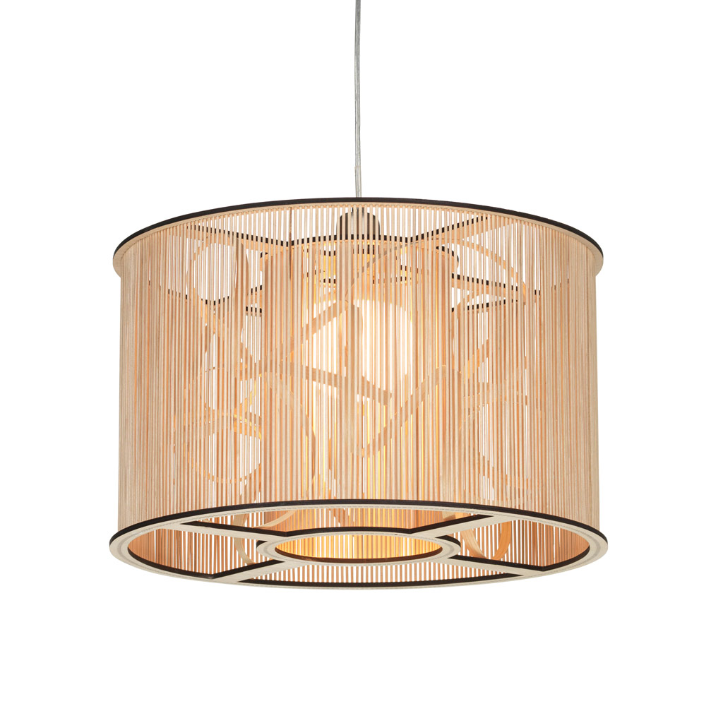 Tom Raffield - Cage Pendant Light - Design Pendelleuchte rund aus Holz