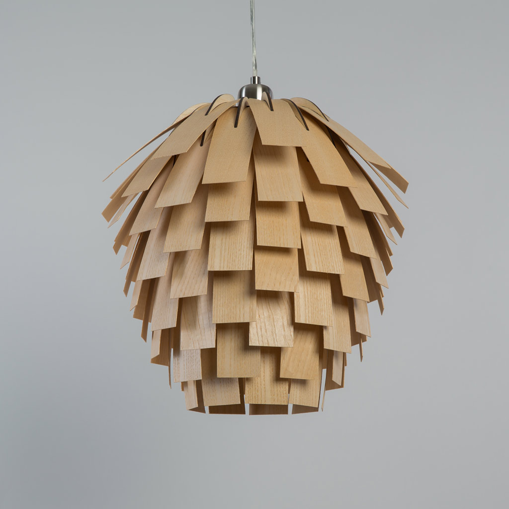 Tom Raffield - Scots Light - ausgefallene Design-Hängeleuchte aus Holz