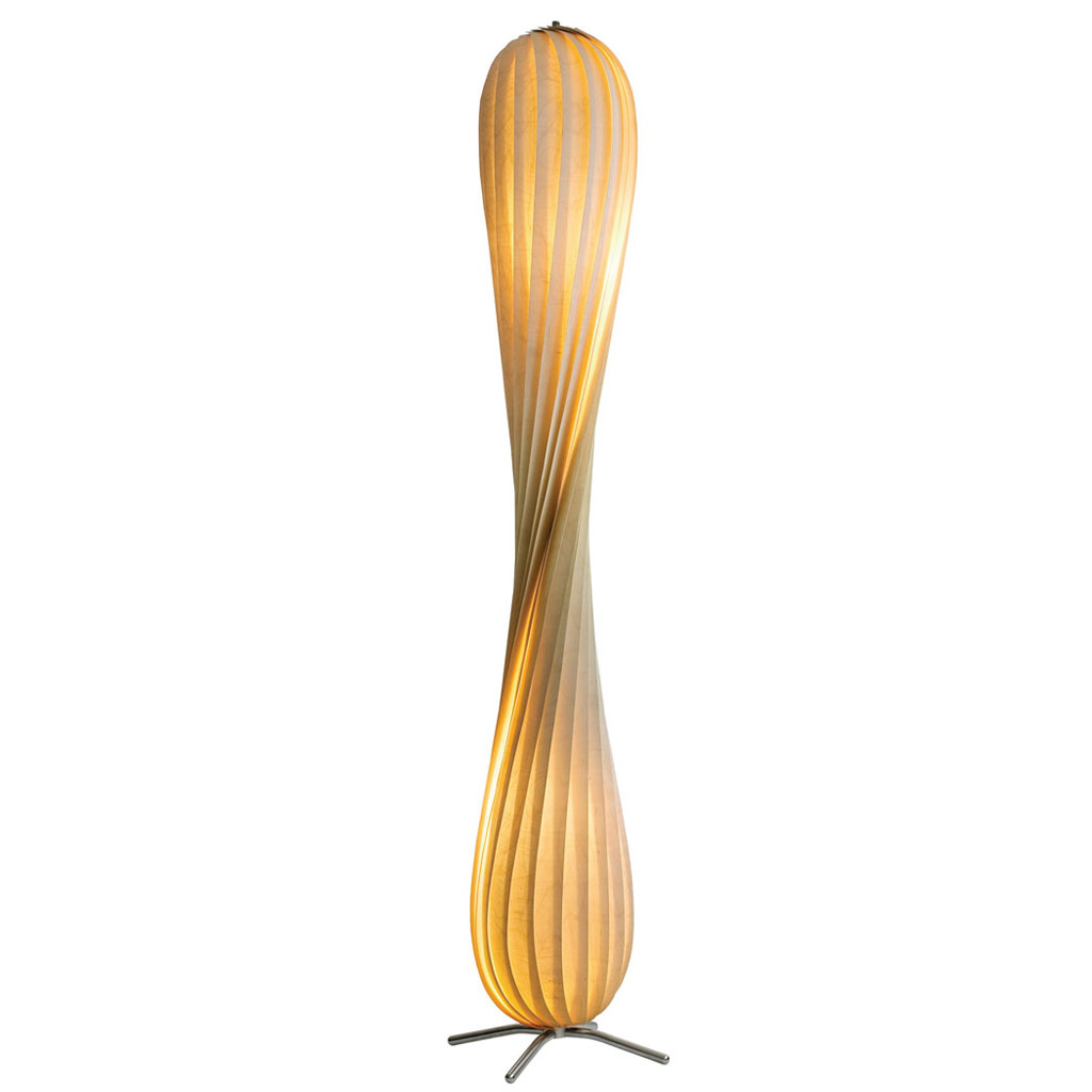 Tom Rossau - TR7 - moderne Holz Stehleuchte aus Birkenfurnier - 145 cm