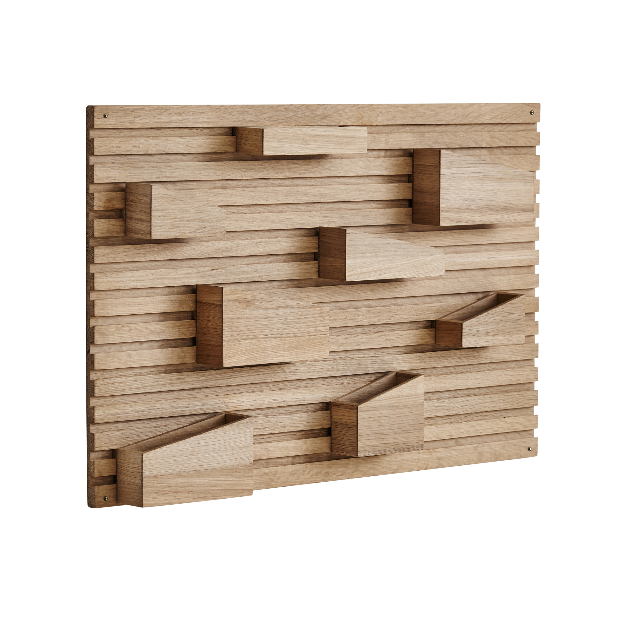Woud - Input Organiser- Schreibtisch Aufbewahrung aus Holz für die Wand